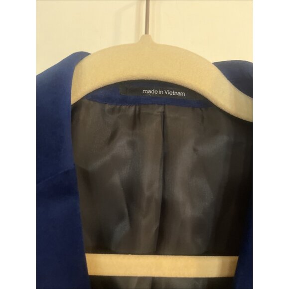 Bar III Velvet Blazer 40L Electric Blue Slim Fit Formal Dinner Jacket NWOT - Picture 5 of 16